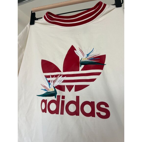 Adidas x Thebe Magugu bird of paradise Loose-Fit Embroidered T-Shirt small - Picture 3 of 8